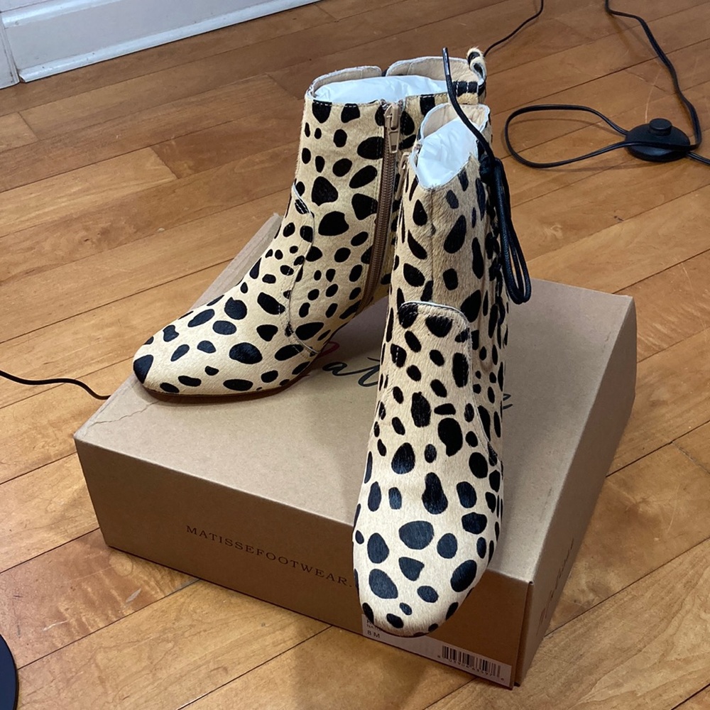 Matisse Kristall genuine calf hair bootie